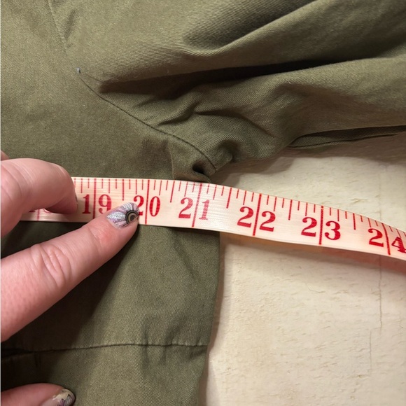 Vera Wang Princess Blazer Style Short Jacket Size XL Green Open Front Pockets - Picture 3 of 6